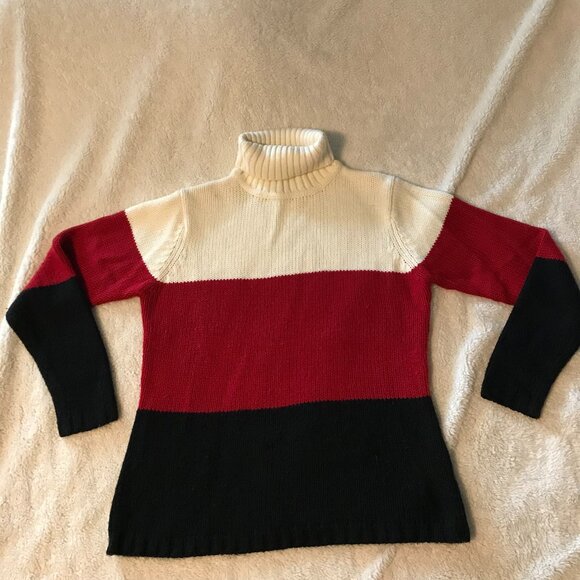 Vintage 90s Sag Harbor Turtleneck Sweater Size Medium? _ swtr025 - Picture 1 of 6